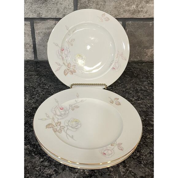 (6) Johann Haviland Sweetheart Rose Porcelain Salad Plates Bavaria Germany - Picture 1 of 4